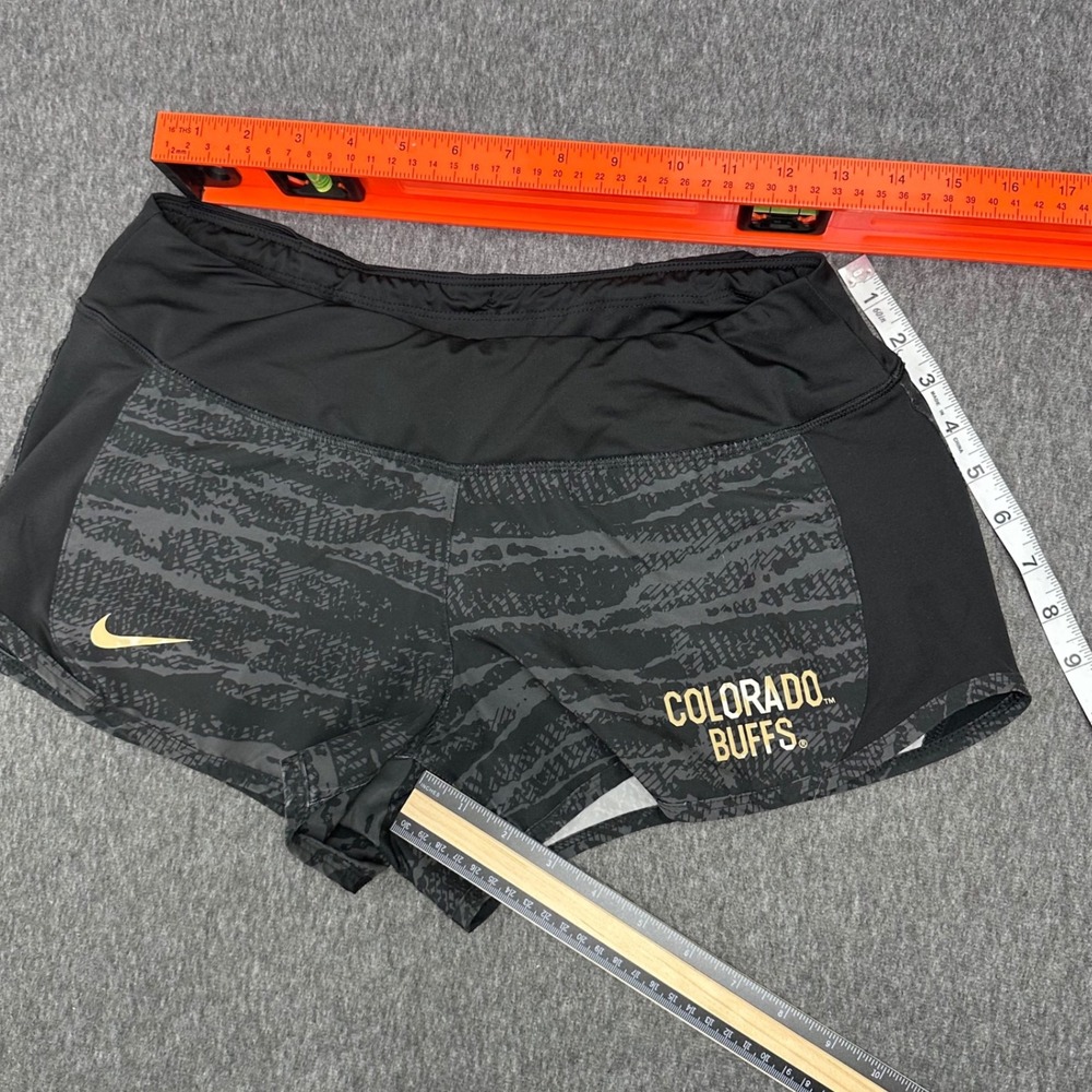 Nike Colorado Buffs Running Shorts Dri-FIT Athletic Gym Black Medium - Picture 6 of 9
